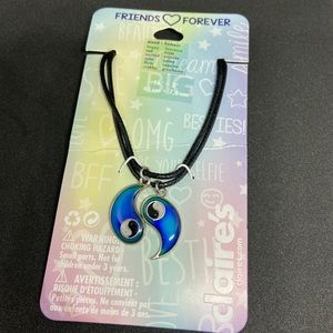 Claire’s BFF mood yin yang necklaces
